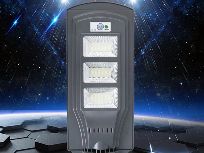 Solární LED pouliční lampa s dálkovým ovládáním