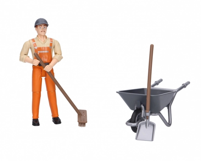 Bruder BWORLD Set komunal s figurkou