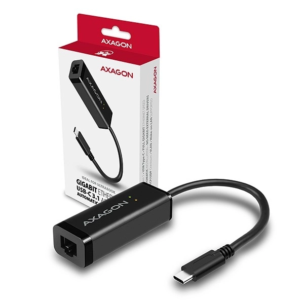 ADE-SRC Gigabitový ethernetový adaptér, USB-C 3.2 Gen 1, automatická instalace