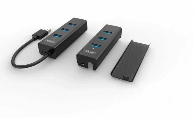 Rozbočovač 4x USB 3.0; BC1,2; ČERNÝ
