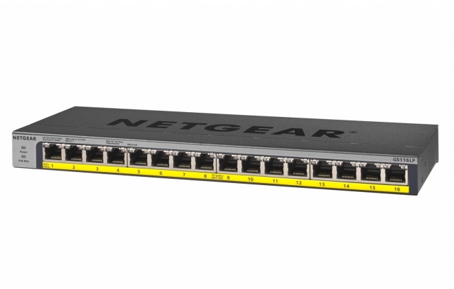 GS116LP Nespravovaný přepínač 16xGE PoE+