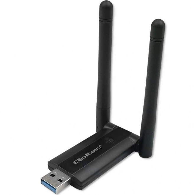 Rychlý bezdrátový USB Wi-Fi adaptér DUAL s anténami