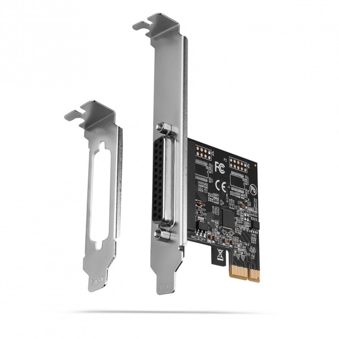 Řadič PCIe s 1 paralelním portem LPT (DB25) s nízkým i standardním profilem