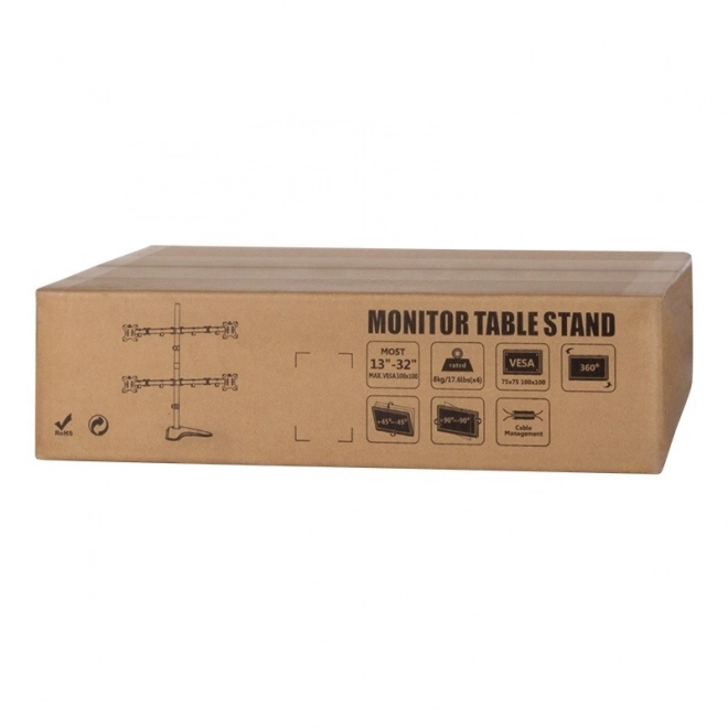 Držák pro 4 monitory 13-32, max. 8 kg