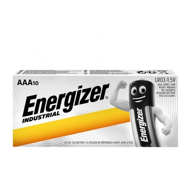 Průmyslové alkalické baterie AAA LR03 10 ks
