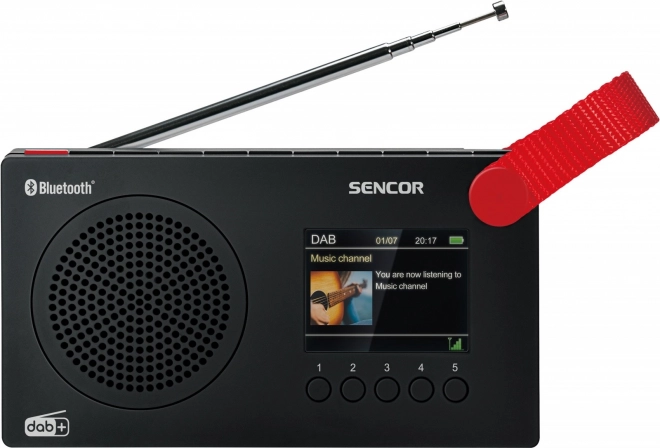 Digitální rádio s baterií SRD 7757B LCD displej, BL 5.0