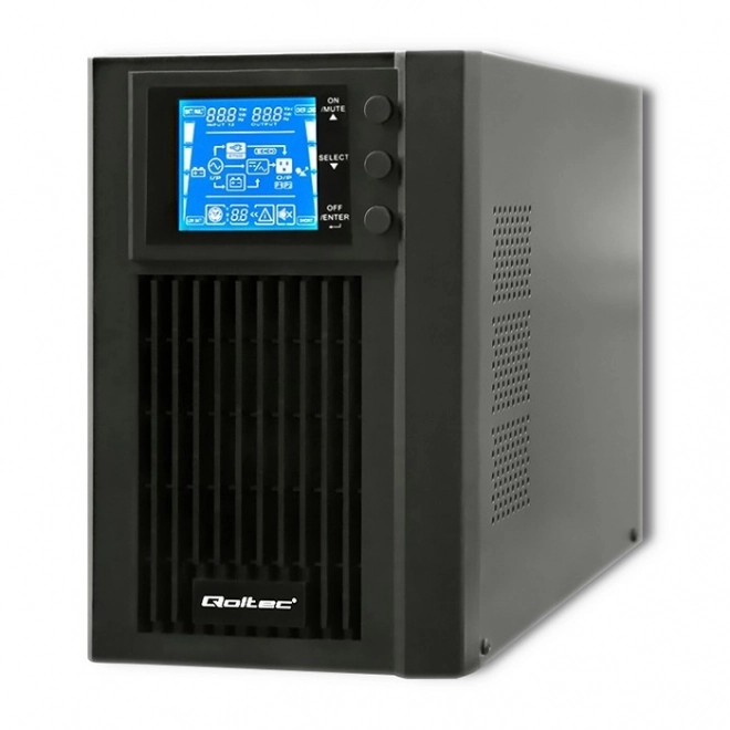 Záložní zdroj UPS online čistá sinusová vlna 1KVA 800W LCD USB