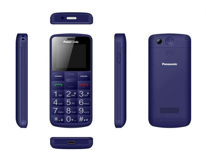 Mobilní telefon pro seniory KX-TU110 modrý