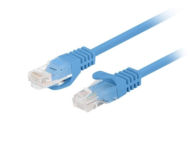Patchcord UTP kategorie 6, 0,25M, 10 balení, modrý