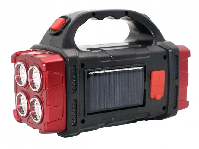 Solární přenosná LED svítilna s powerbankou
