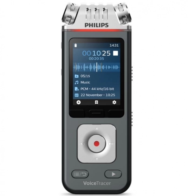 Diktafon DVT6115 8GB paměť,USB,microSDHC 32GB,3 Hi-Fi mikrofony