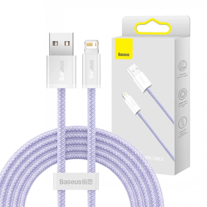 Kabel USB pro Lightning Baseus řady Dynamic 2, 2,4 A, 2 m (fialový)