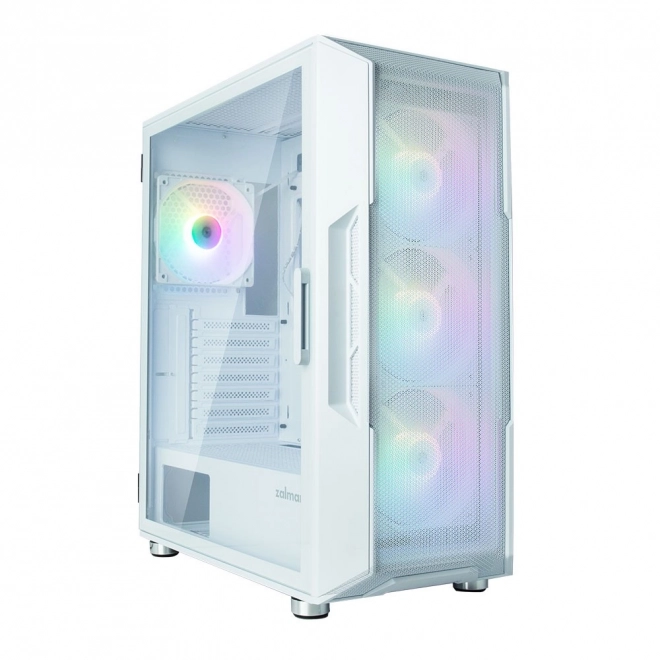 Bílá počítačová skříň I3 Neo ATX Mid Tower RGB