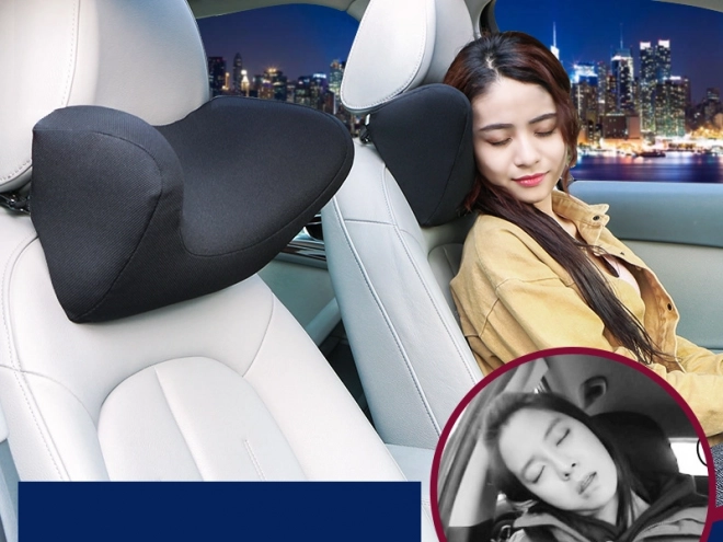 Polštářek/opěrka hlavy z paměťové pěny pro auto - velikost M
