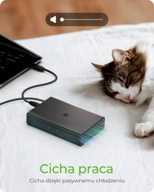 Externí Raid kryt IB-RD2253-C31 pro 2,5 SATA HDD na USB 3.2 Gen 2, RAID 0,1, JEDEN, VELKÝ