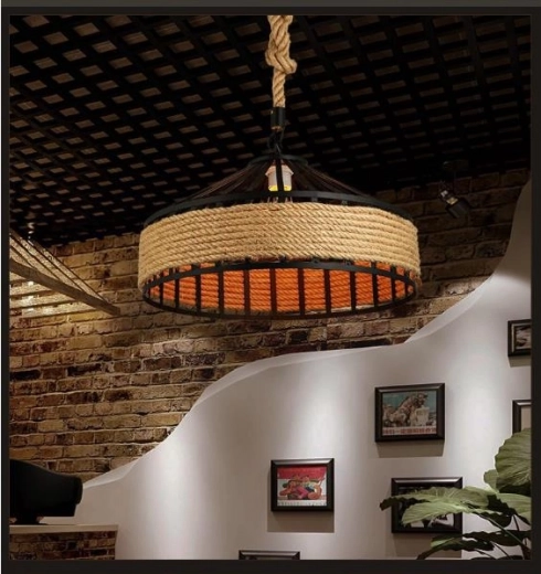 Rustikální design s přírodním lanem