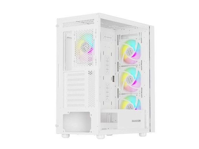 Genesis Diaxid 605 ARGB MIDI TOWER kryt USB-C Bílá
