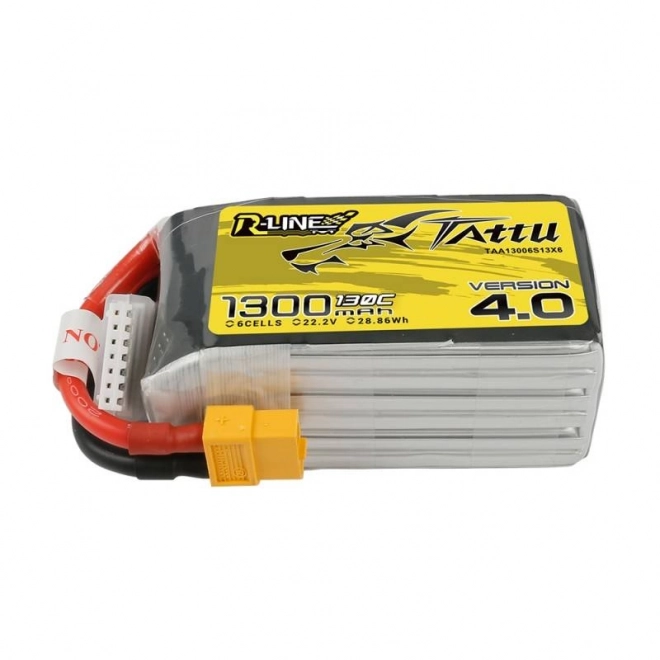 Tattu R-Line LiPo baterie 1300mAh 130C 22.2V 6S1P XT60