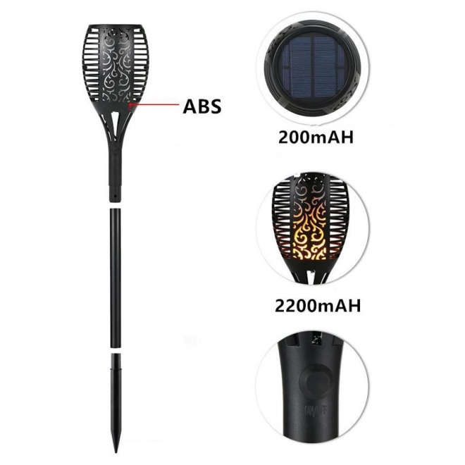 Dekorativní solární lampa LED pro zahradu