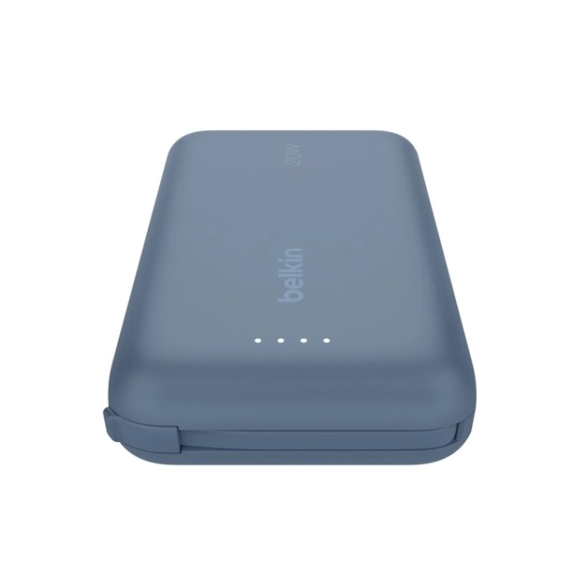 Powerbanka BoostCharge s vestavěným kabelem a portem-C 10000 mAh 20W modrá
