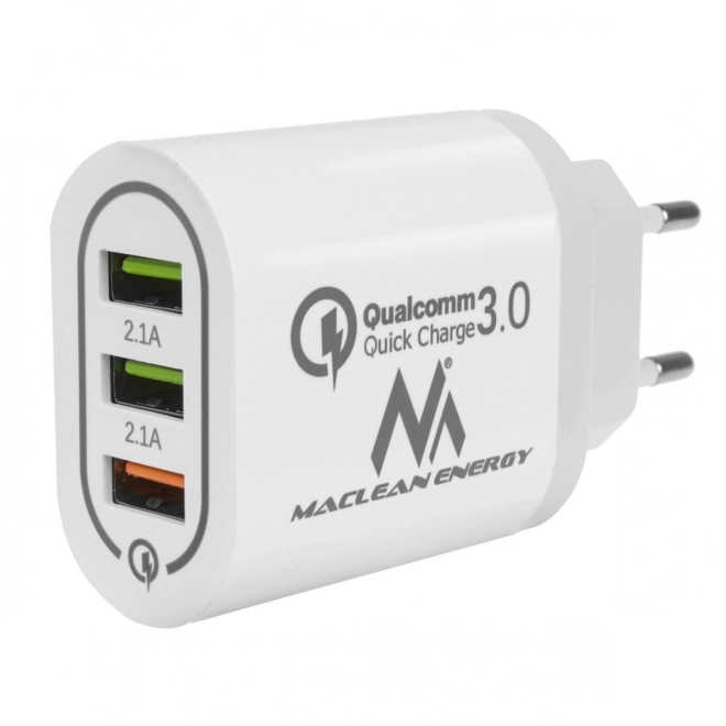 nabíječka Qualcomm 3xUSB Maclean Energy