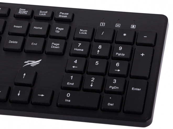 Bezdrátová sada klávesnice a myši Silent Numeric USB – Černá