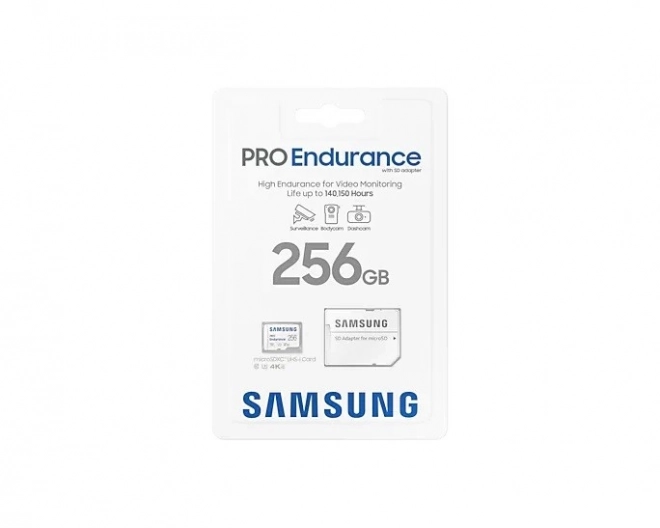 Samsung PRO Endurance microSD karta 256 GB + SD adaptér