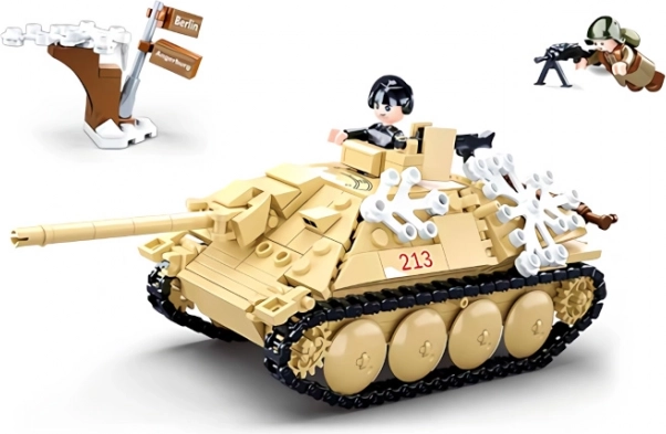 Realistický stíhač tanků se zimním maskováním
