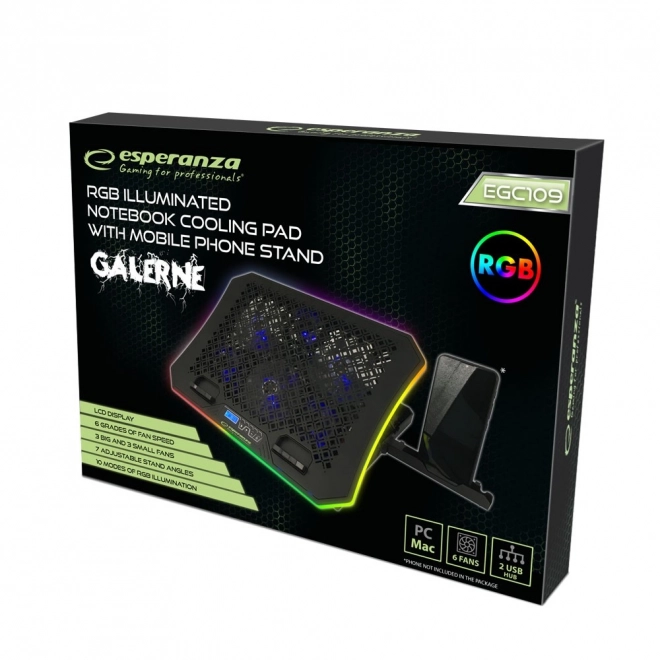 Herní chladicí stojan Galerne RGB