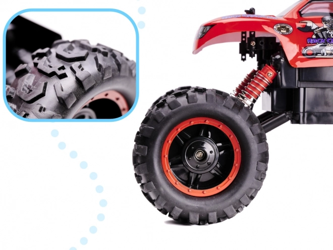 NQD ROCK CRAWLER KING RC auto 1:12 USB – Červené