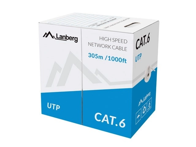 UTP Cat.6 CU 305m vodič šedý