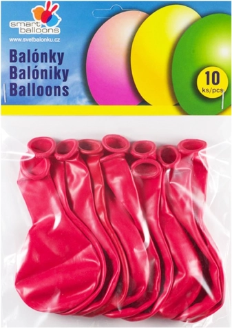 Nafukovací balónky červené 26 cm – sada 10 ks