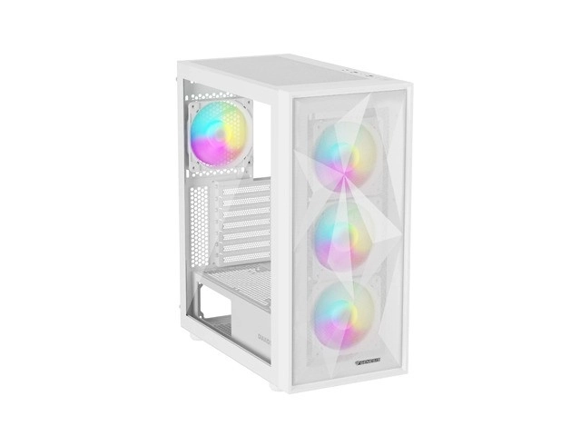 Genesis Diaxid 605 ARGB MIDI TOWER kryt USB-C Bílá