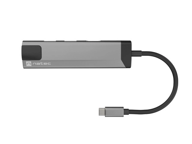 Víceportová dokovací stanice Fowler Go USB-C - rozbočovač 2x USB 3.0, HDMI 4K, USB-C PD, RJ45
