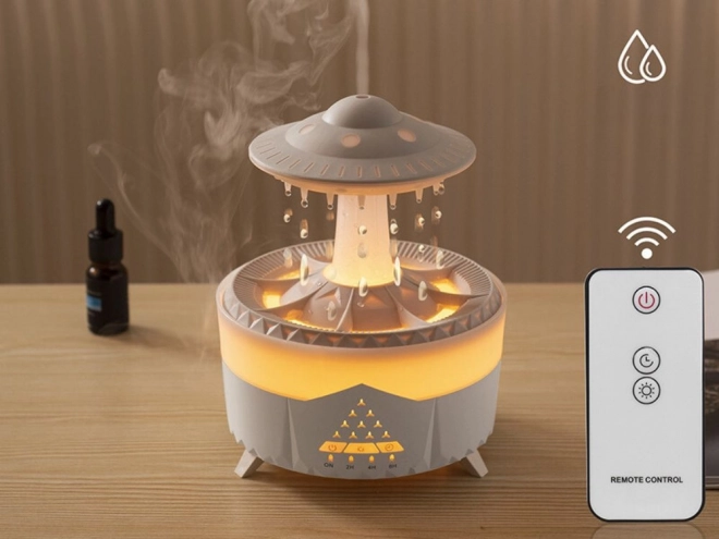 Zvlhčovač vzduchu a aromatický difuzér ve tvaru UFO