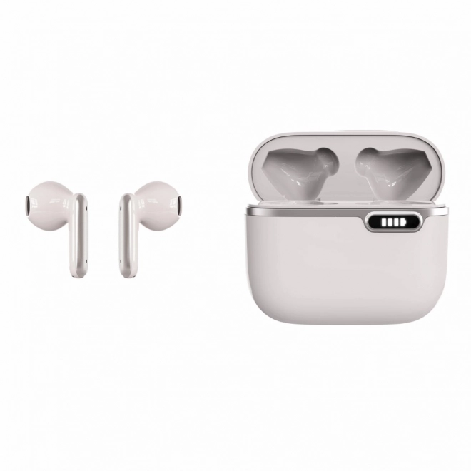 Sluchátka Bluetooth s mikrofonem HQ TWS (USB-C) Bílá