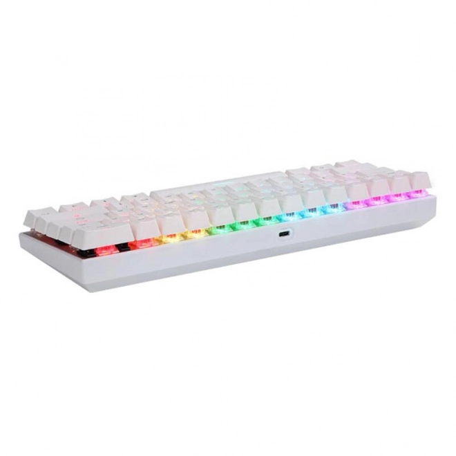 Bezdrátová mechanická klávesnice Motospeed SK62 White – Červený spínač