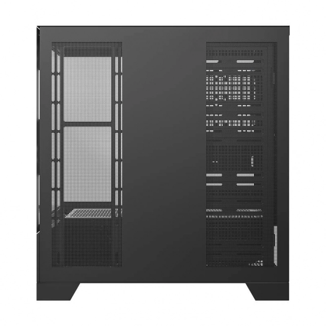 Počítačová skříň Darkflash DY451 PRO s ventilátorem (černá)
