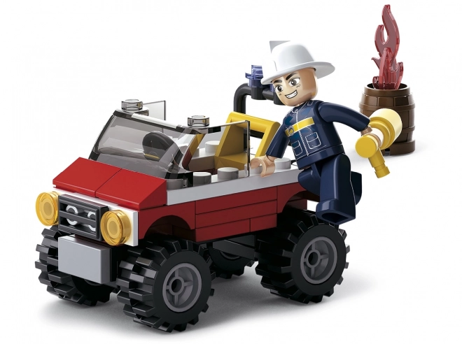 Sluban Hasičský jeep stavebnice