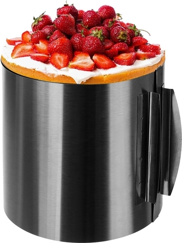 Nastavitelný dortový ráfek z nerezové oceli 16–30 cm, výška 15 cm RUHHY