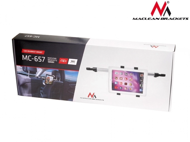 Univerzální držák do auta pro tablet 7-10,1'' MC-657 pro montáž na opěrku hlavy
