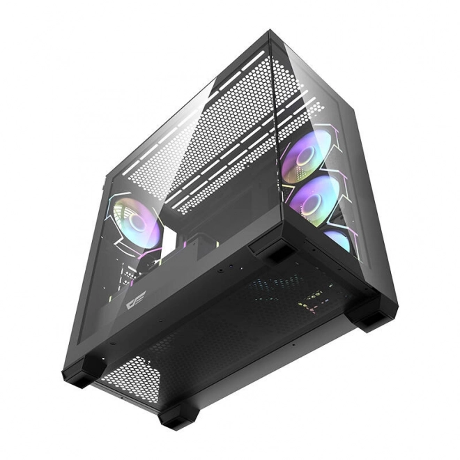 Počítačová skříň Darkflash DS900 (černá) + 7 ventilátorů ARGB
