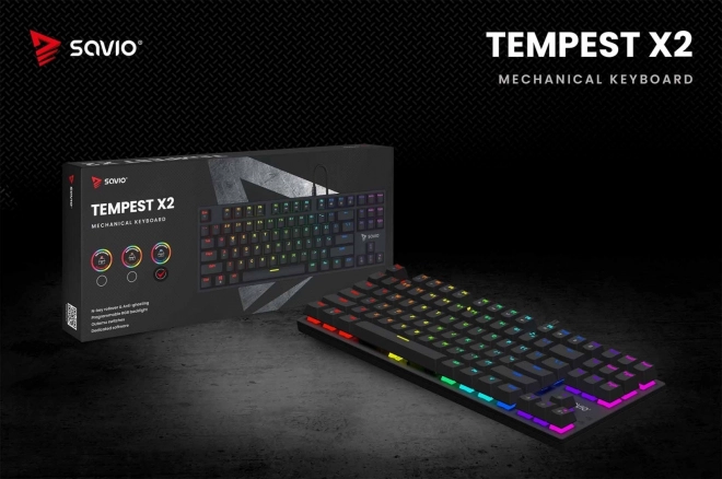 Mechanická klávesnice Tempest X2 Outemu Blue RGB