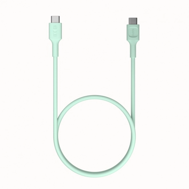 USB-C kabel PowerFlex 100W silikonový zelený 1,2m