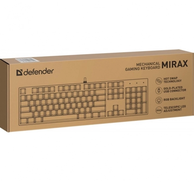 Mechanická klávesnice MIRAX GK-352 s RGB podsvícením černá