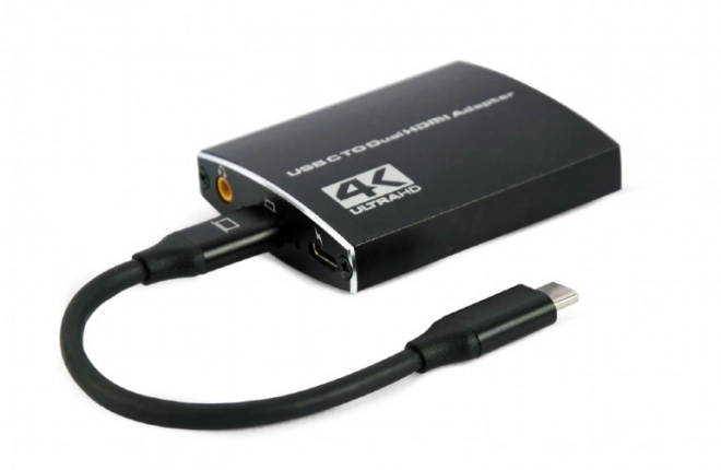 Adaptér USB-C na 2xHDMI 4Kx2K audio