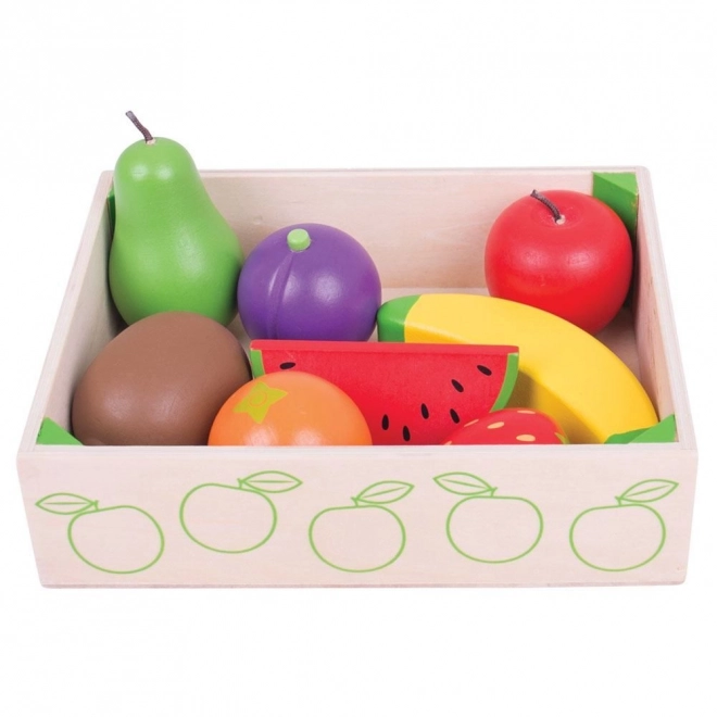 Krabička s ovocem dřevěné hračky Bigjigs Toys