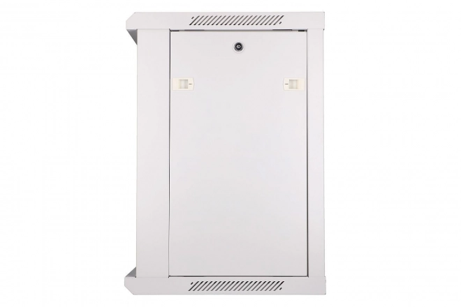Nástěnná rack skříň 12U 600×450, šedá, prosklené dveře EXTRALINK