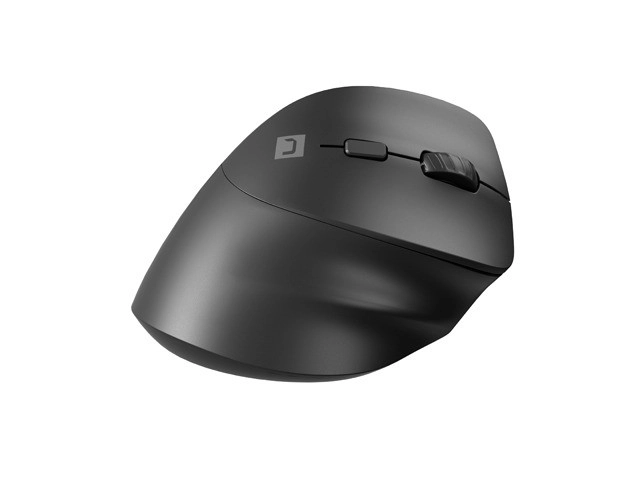 Bezdrátová vertikální myš Crake 2 2400 DPI Bluetooth 5.2 + 2,4 GHz černá