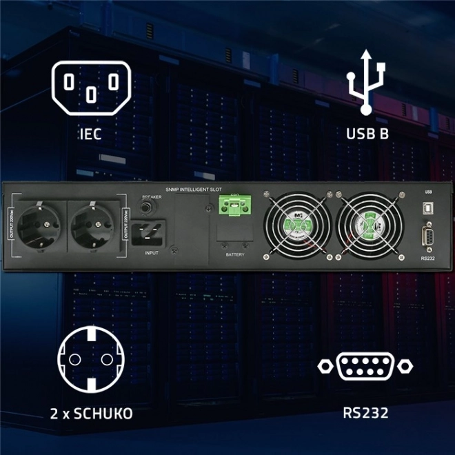 Záložní zdroj UPS pro RACK 2kVA